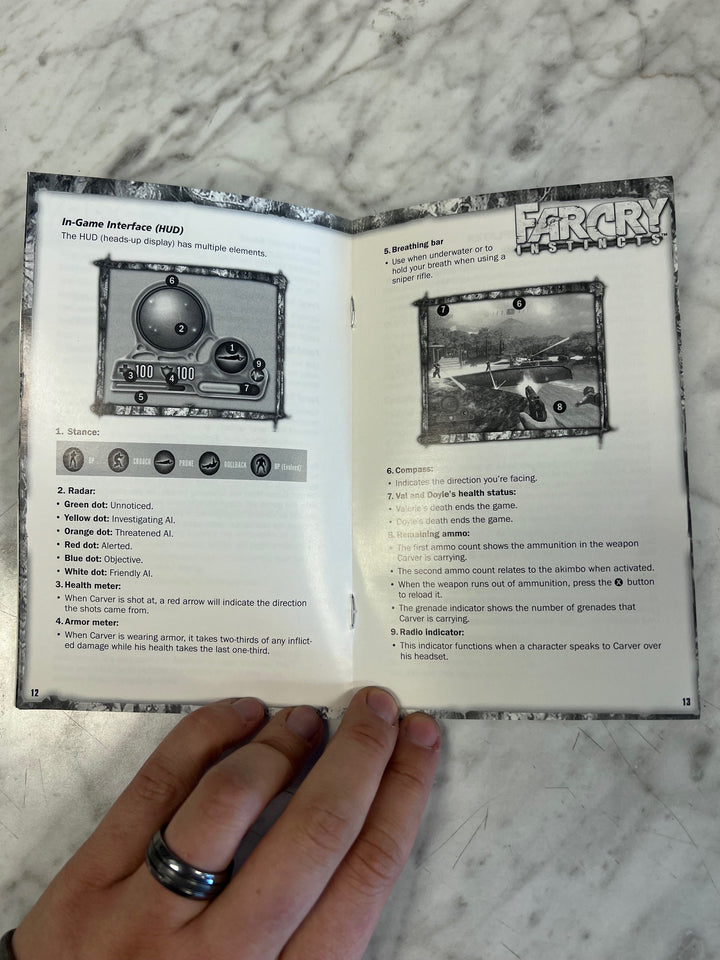 Far Cry Instincts Original Xbox MANUAL ONLY  MO101225