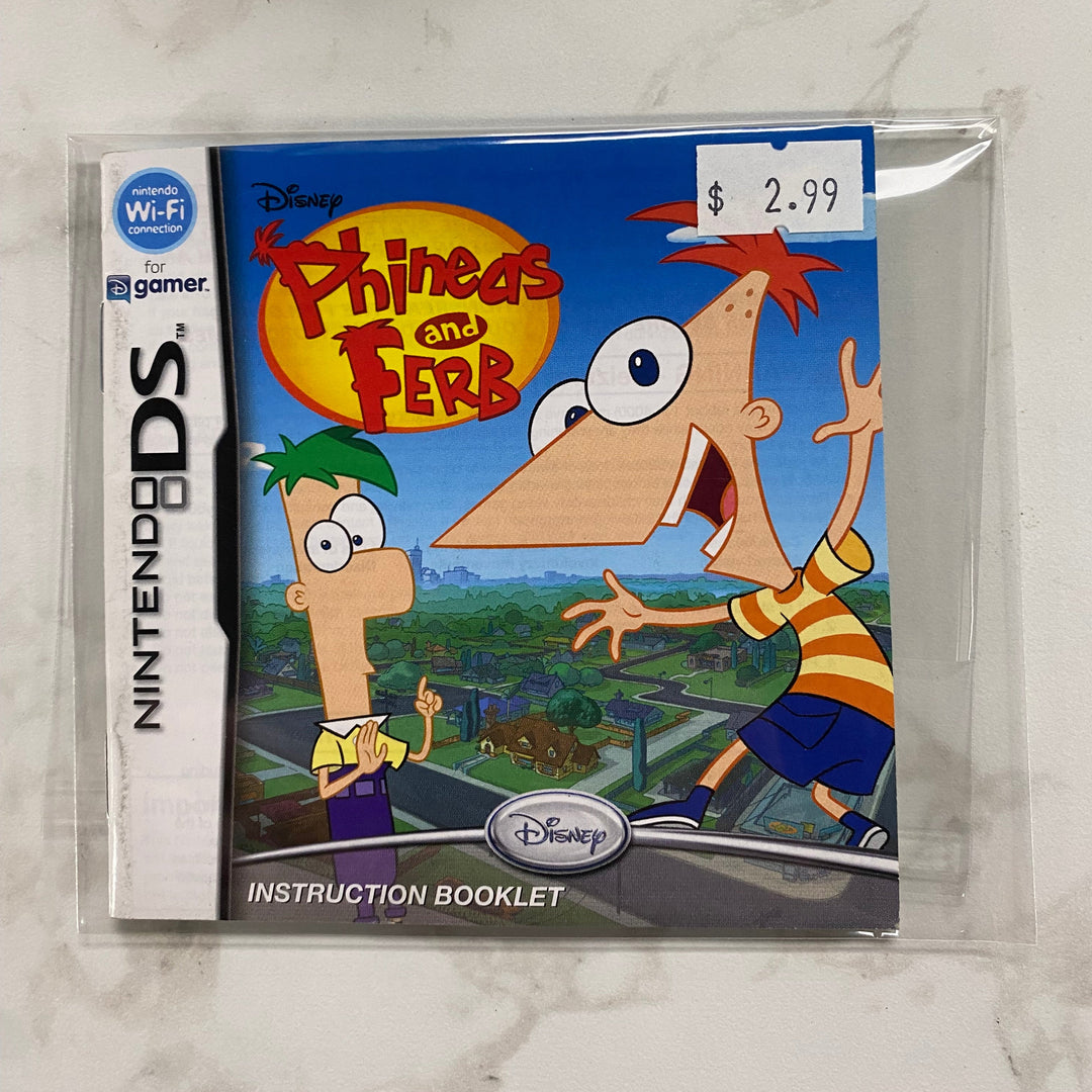 Phineas and Ferb - Nintendo DS Manual ONLY MO61026