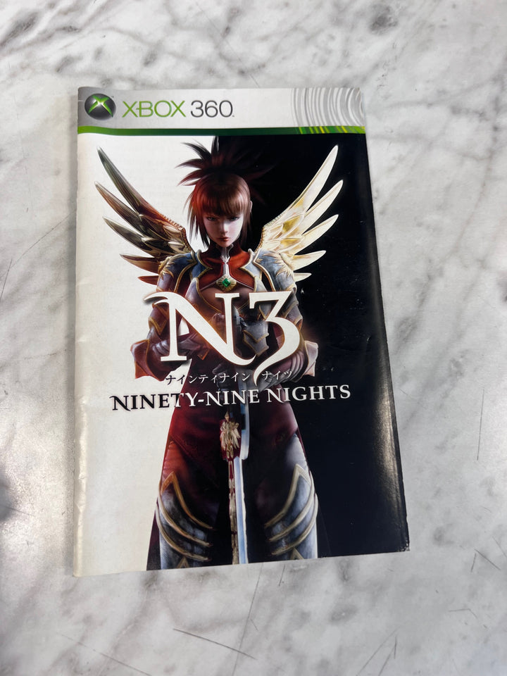 Ninety-Nine Nights N3 Xbox 360 MANUAL ONLY  MO101225