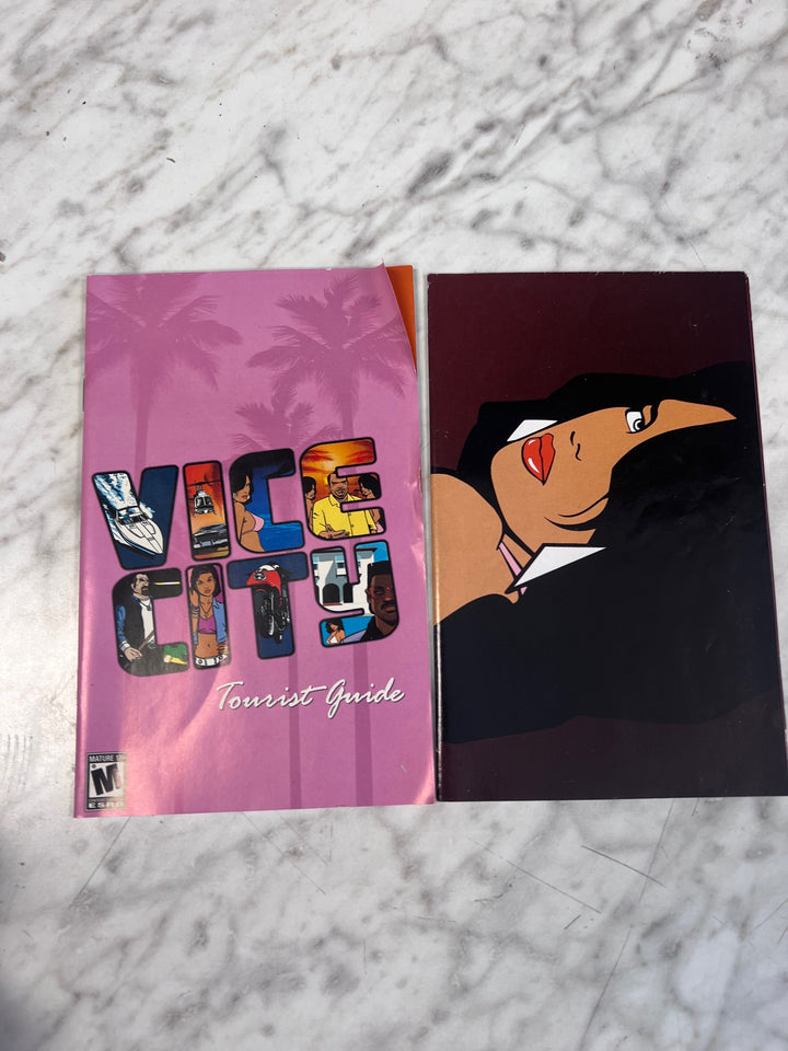 Grand Theft Auto Vice City PS2 Playstation 2 MANUAL & Map ONLY  MO101225