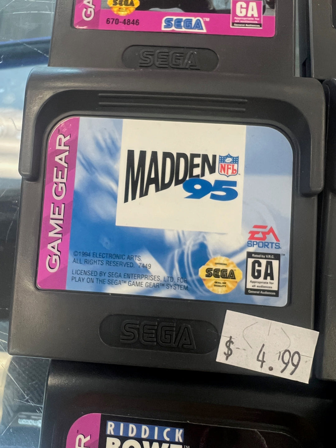 Madden NFL '95 - Sega Game Gear G7925