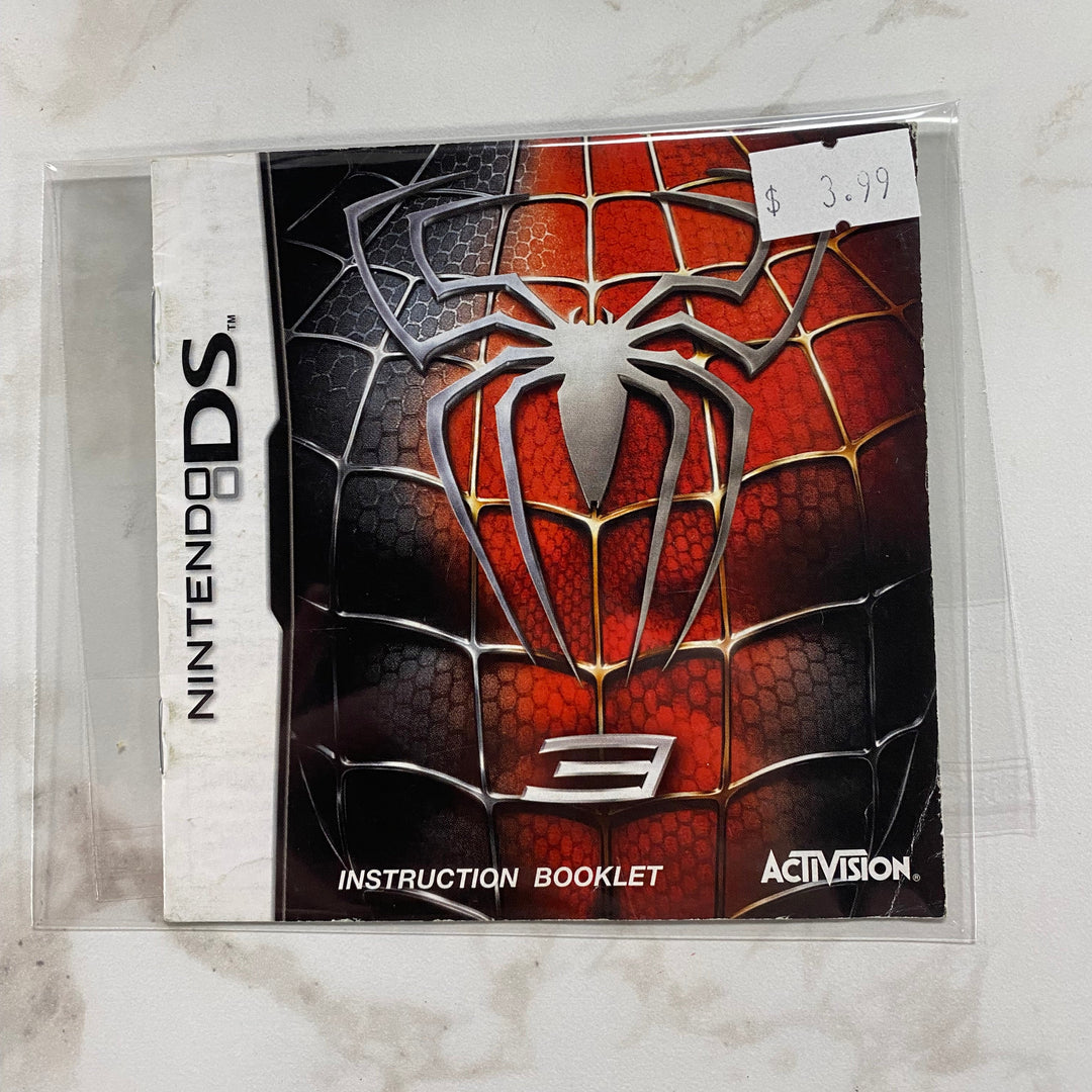 Spider-Man 3 - Nintendo DS Manual ONLY MO61026