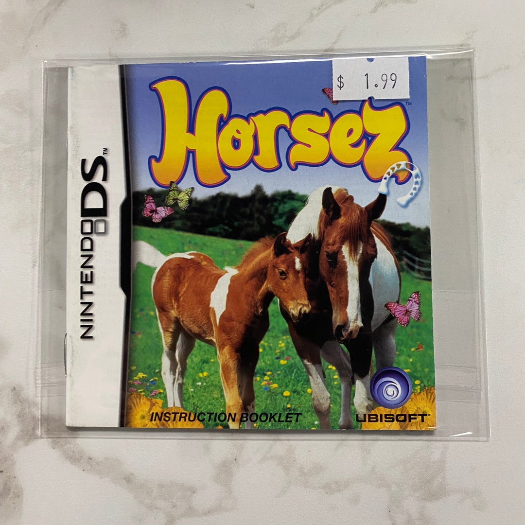 Horsez - Nintendo DS Manual ONLY MO61026