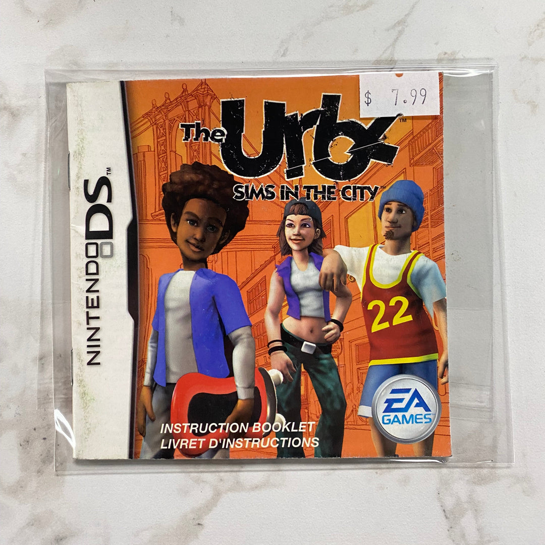 The Urbz Sims in the City - Nintendo DS Manual ONLY MO61026