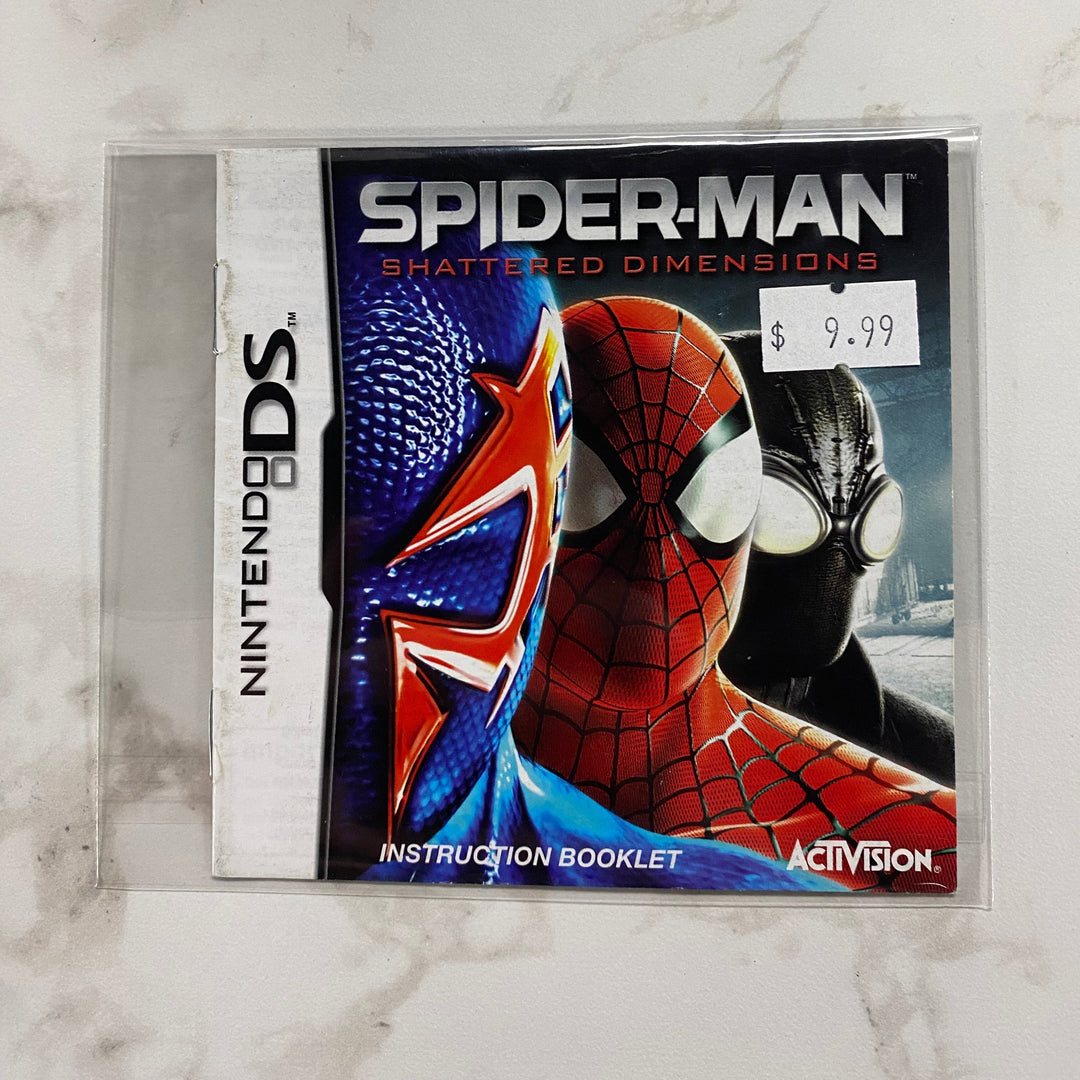 Spider-Man Shattered Dimensions - Nintendo DS Manual ONLY MO61026
