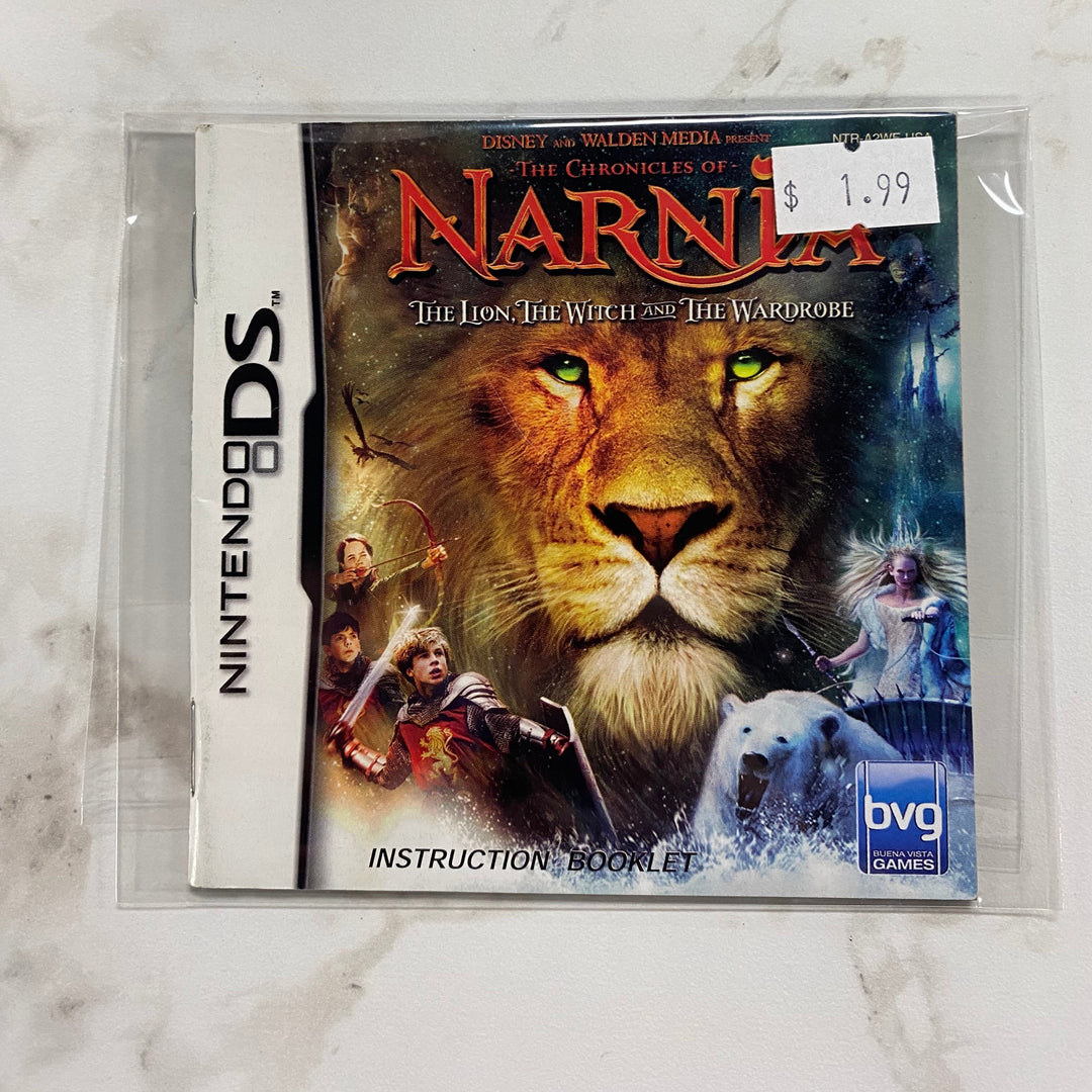 Chronicles of Narnia The Lion, the Witch and the Wardrobe - Nintendo DS Manual ONLY MO61026