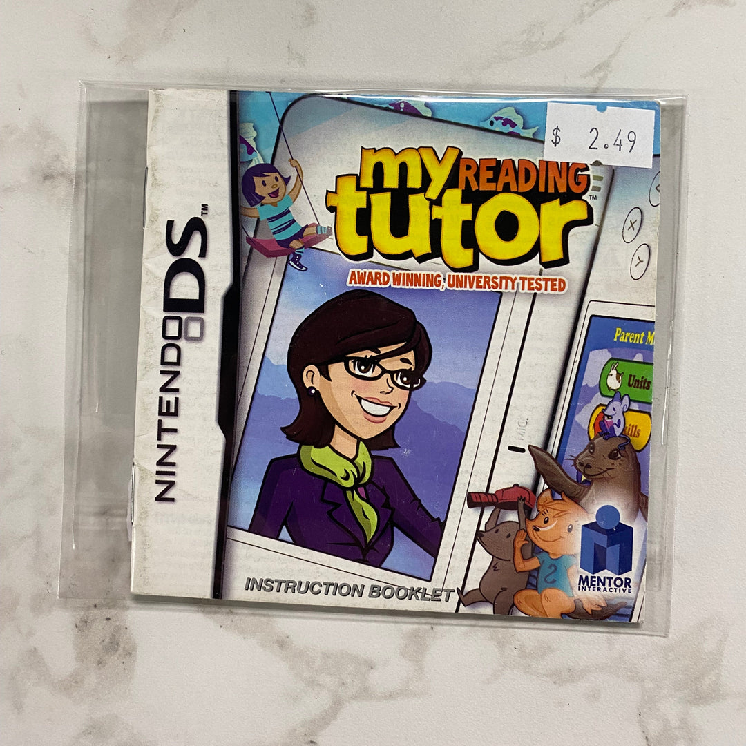 My Reading Tutor - Nintendo DS Manual ONLY MO61026