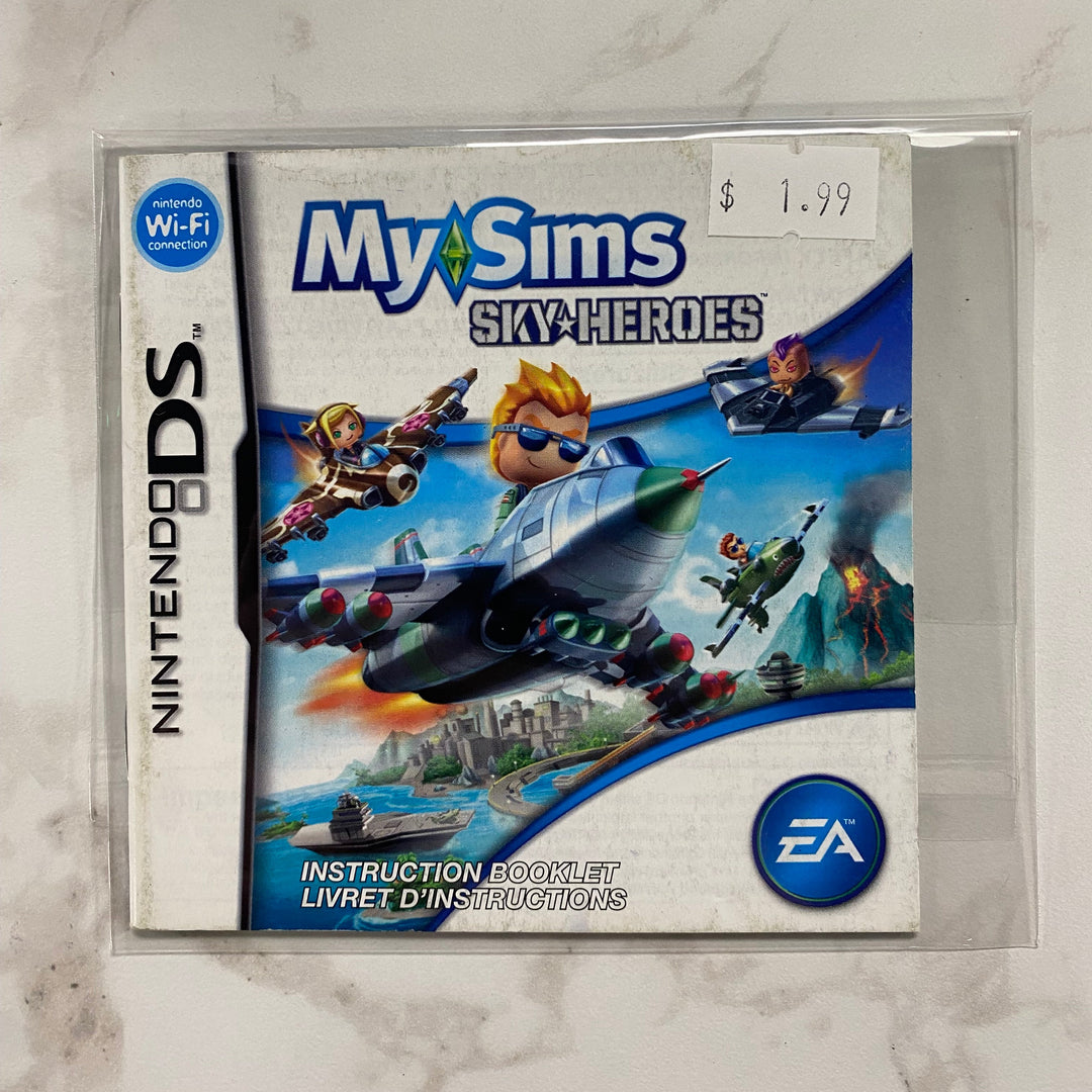 My Sims Sky Heroes - Nintendo DS Manual ONLY MO61026