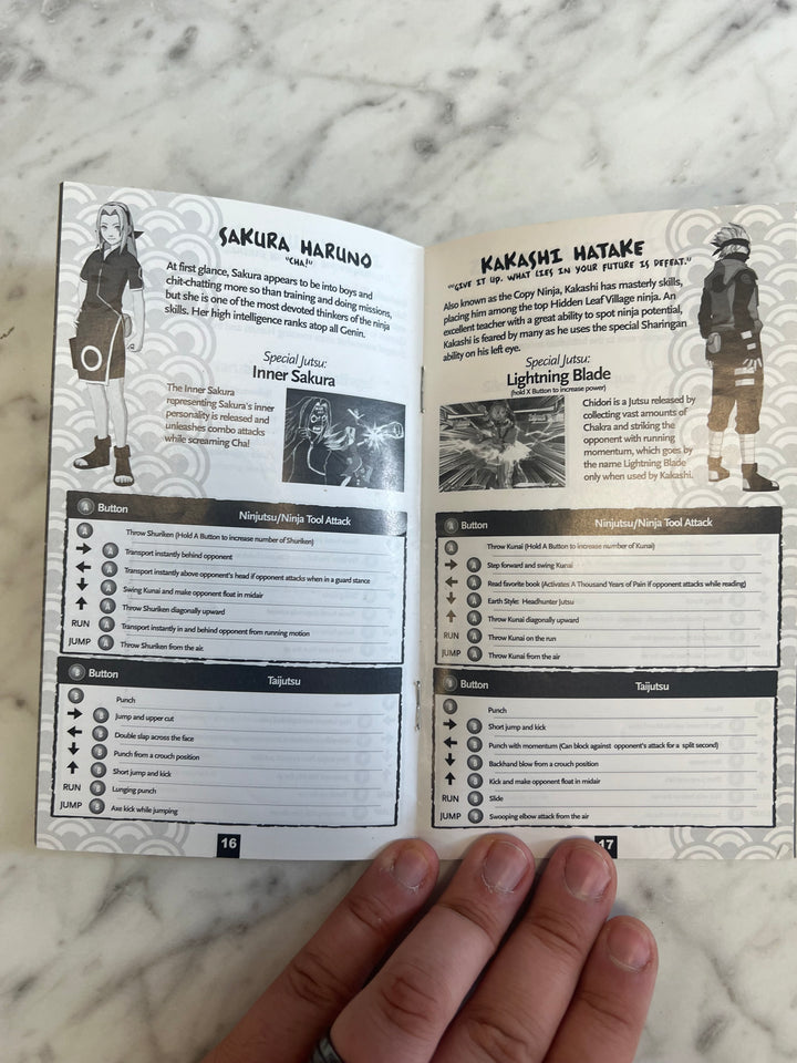 Naruto Clash of Ninja for Nintendo Gamecube MANUAL ONLY MO92324