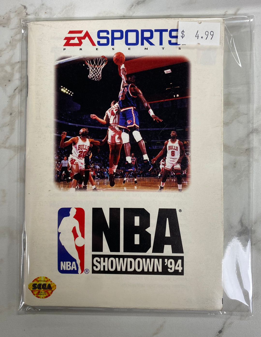 NBA Showdown '94 - Sega Genesis Manual ONLY MO61026