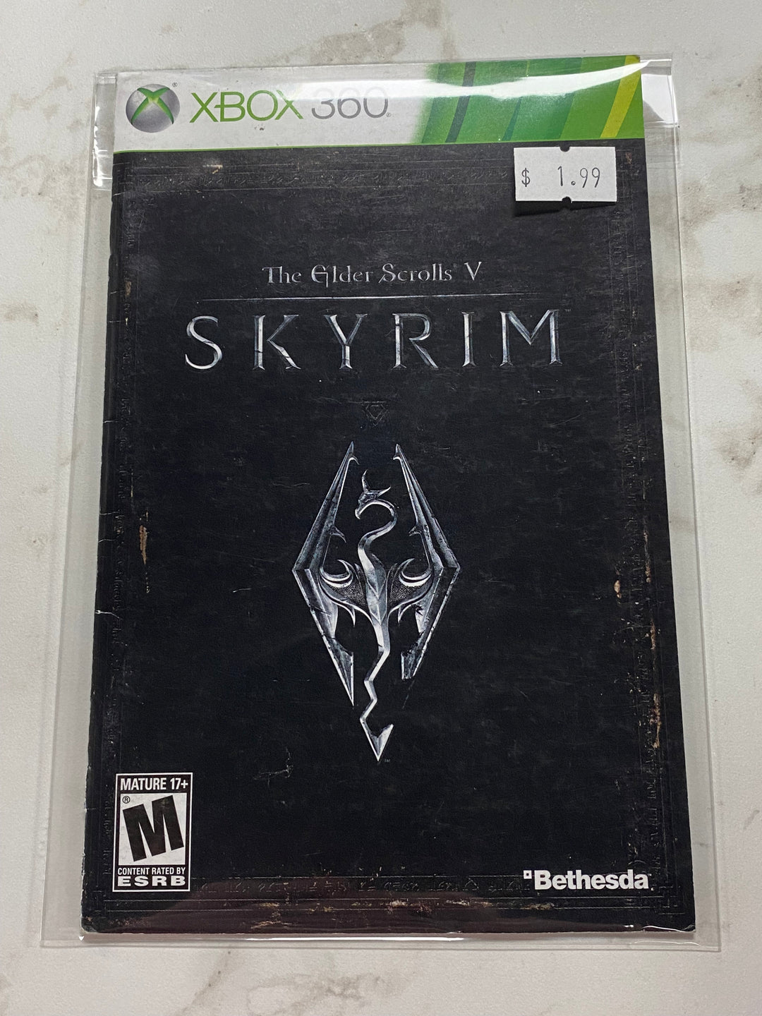 The Elder Scrolls V: Skyrim - Xbox 360 MANUAL ONLY MO61126