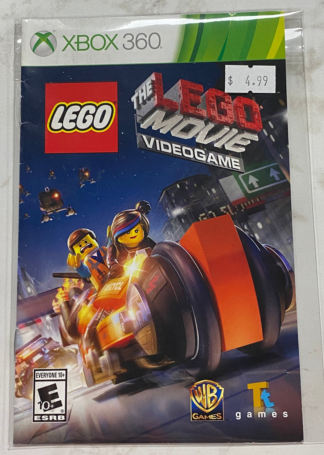 The Lego Movie Video Game - Xbox 360 MANUAL ONLY MO61126