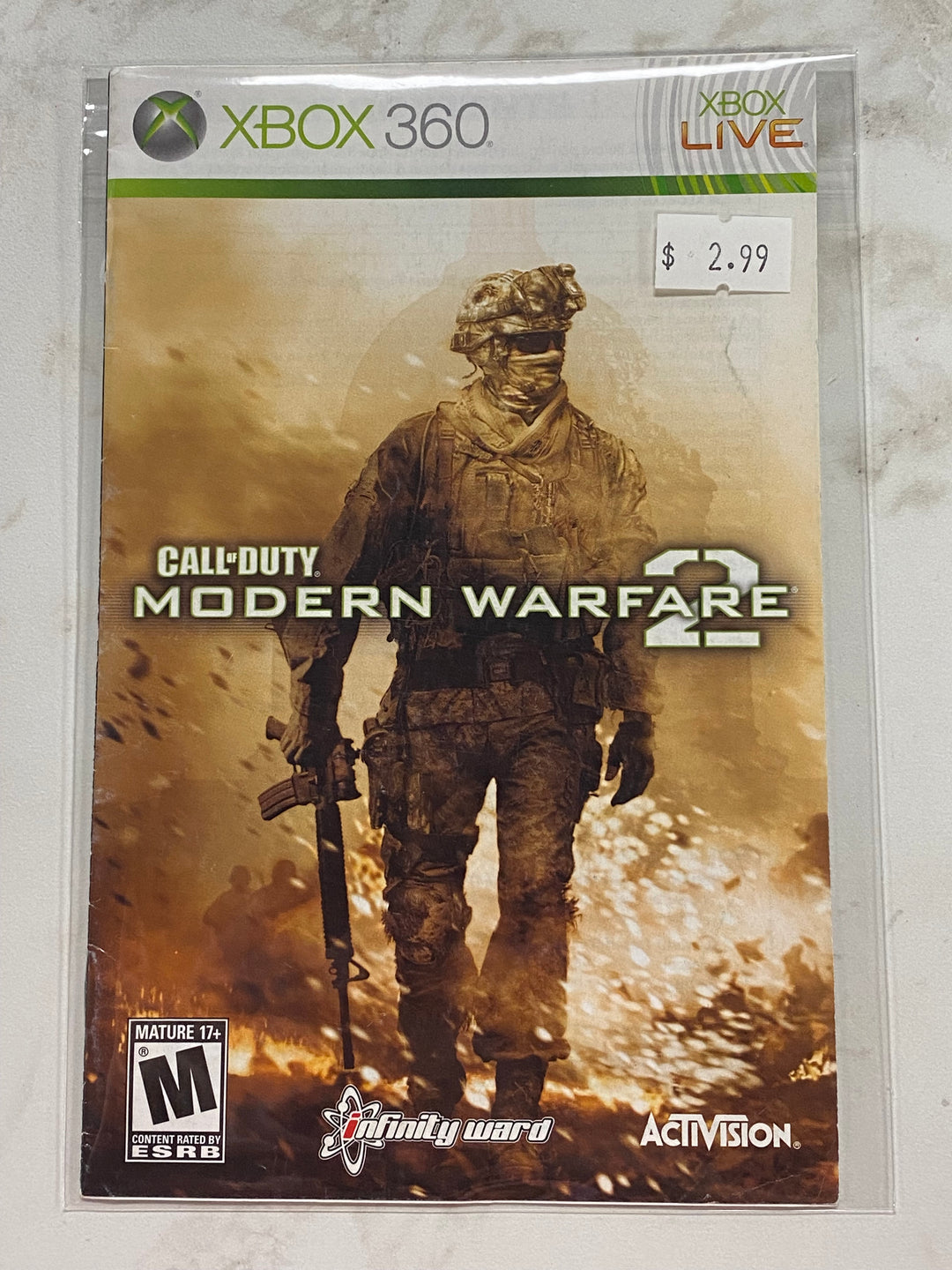 Call of Duty Modern Warfare 2 - Xbox 360 MANUAL ONLY MO61126