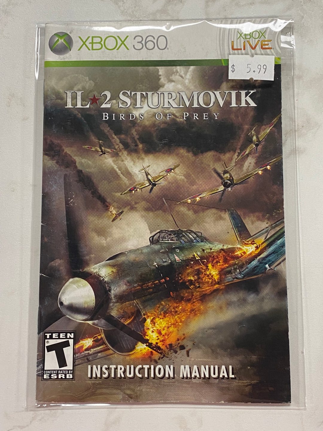 IL-2 Sturmovik: Birds of Prey - Xbox 360 MANUAL ONLY MO61126