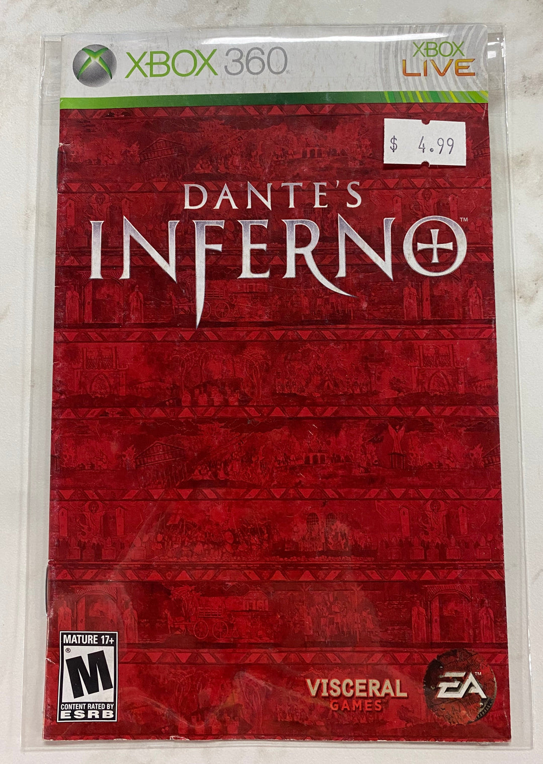 Dante's Inferno - Xbox 360 MANUAL ONLY MO61126