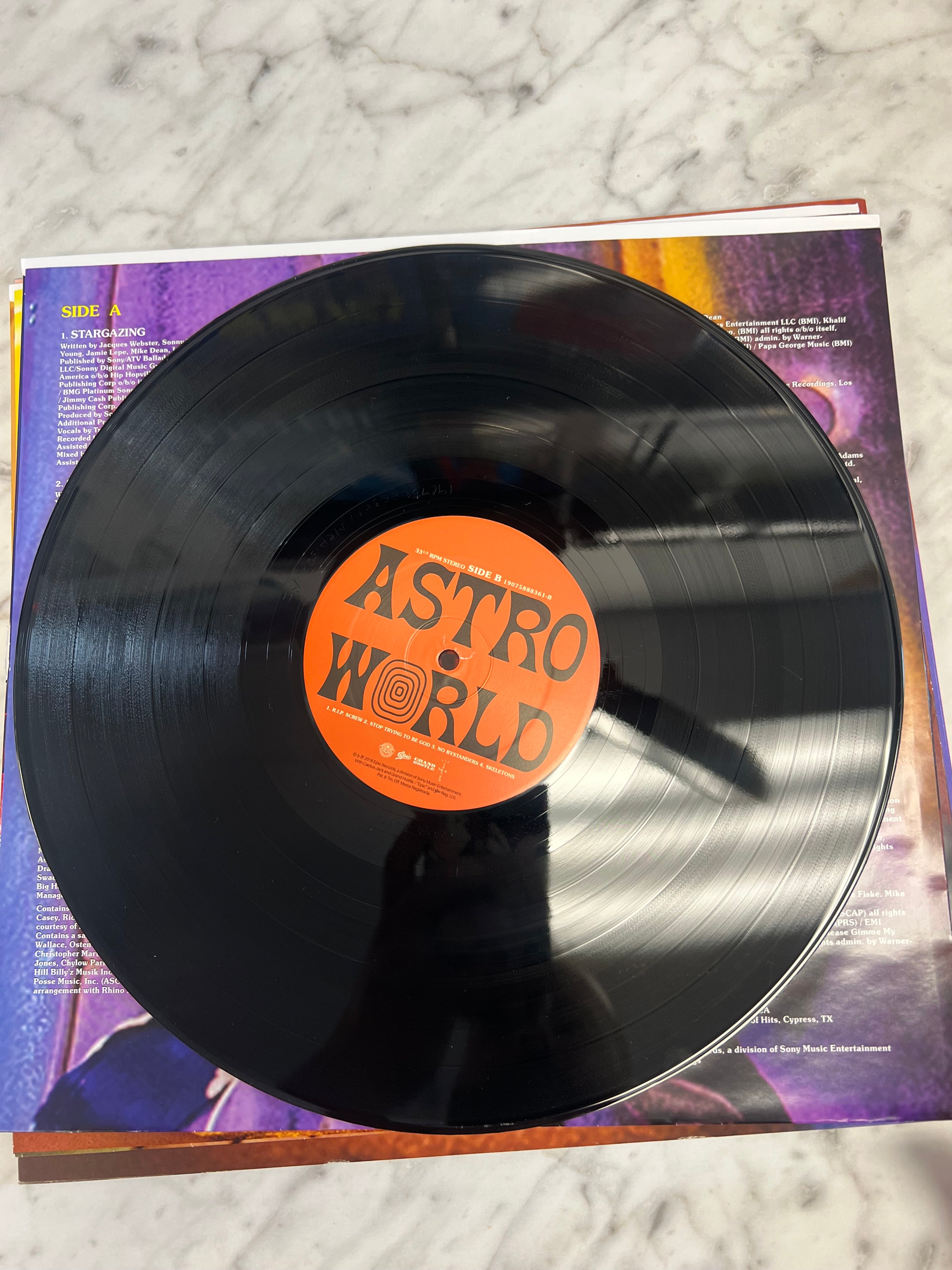 Travis Scott shops Astroworld Vinyl