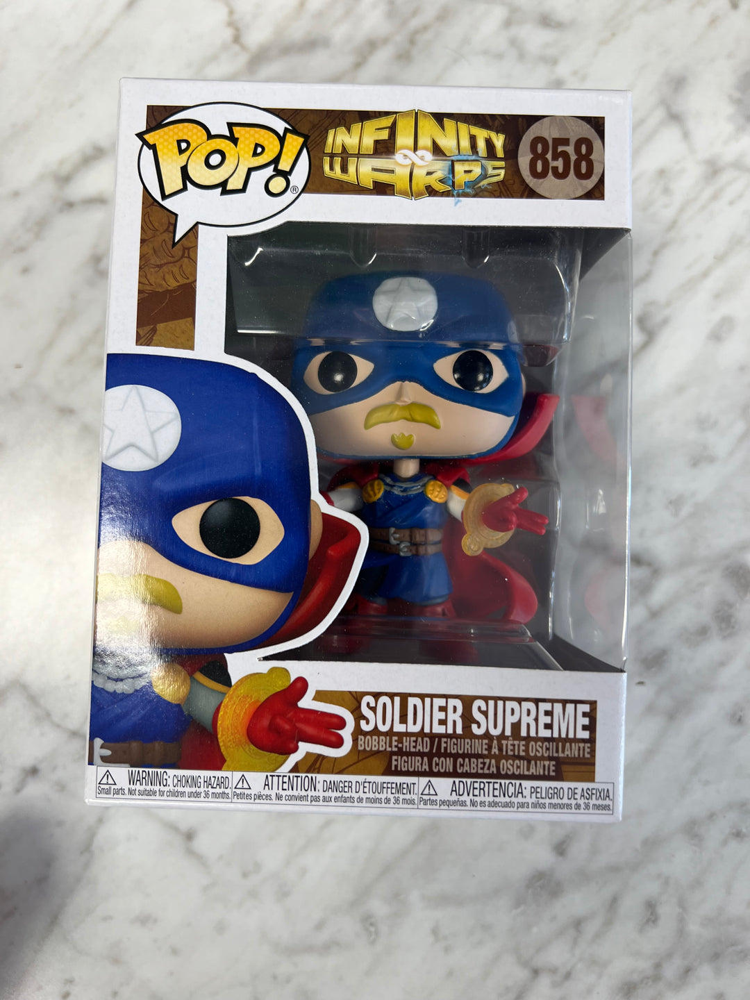 Funko Pop! Soldier Supreme #858 Marvel Infinity Warps  FP122224