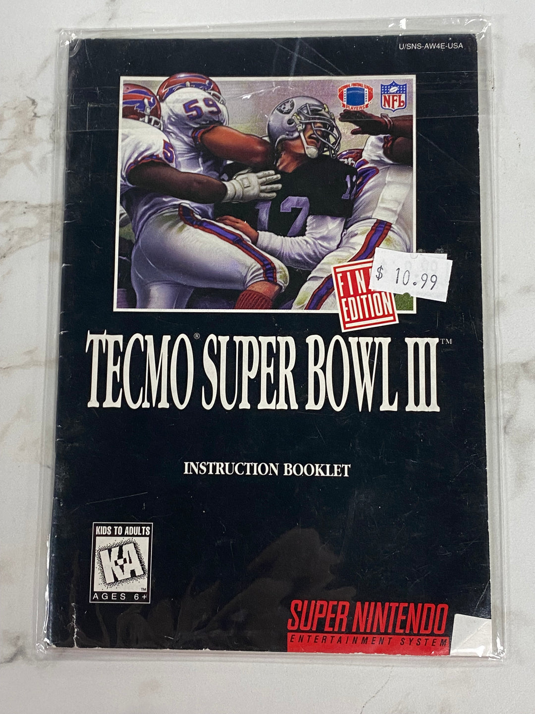 Tecmo Super Bowl III (3) - SNES MANUAL ONLY MO61126