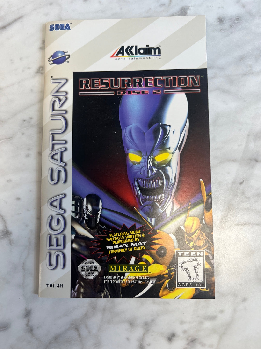 Resurrection Rise 2 for Sega Saturn MANUAL ONLY MO92324