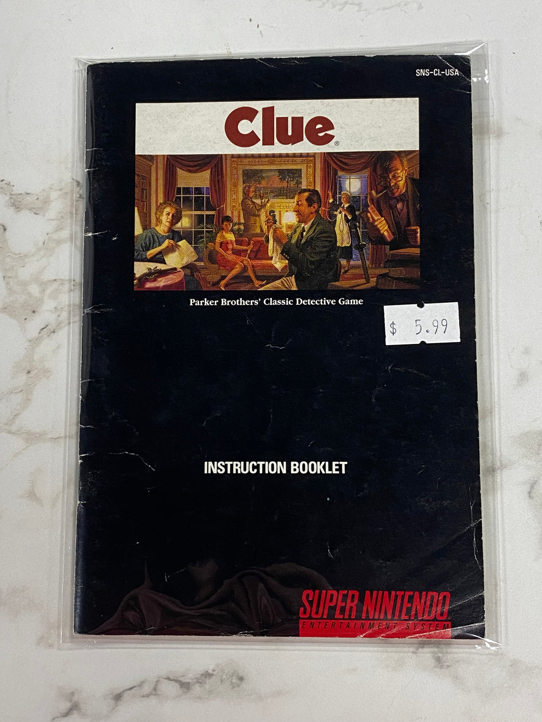Clue - SNES MANUAL ONLY MO61126