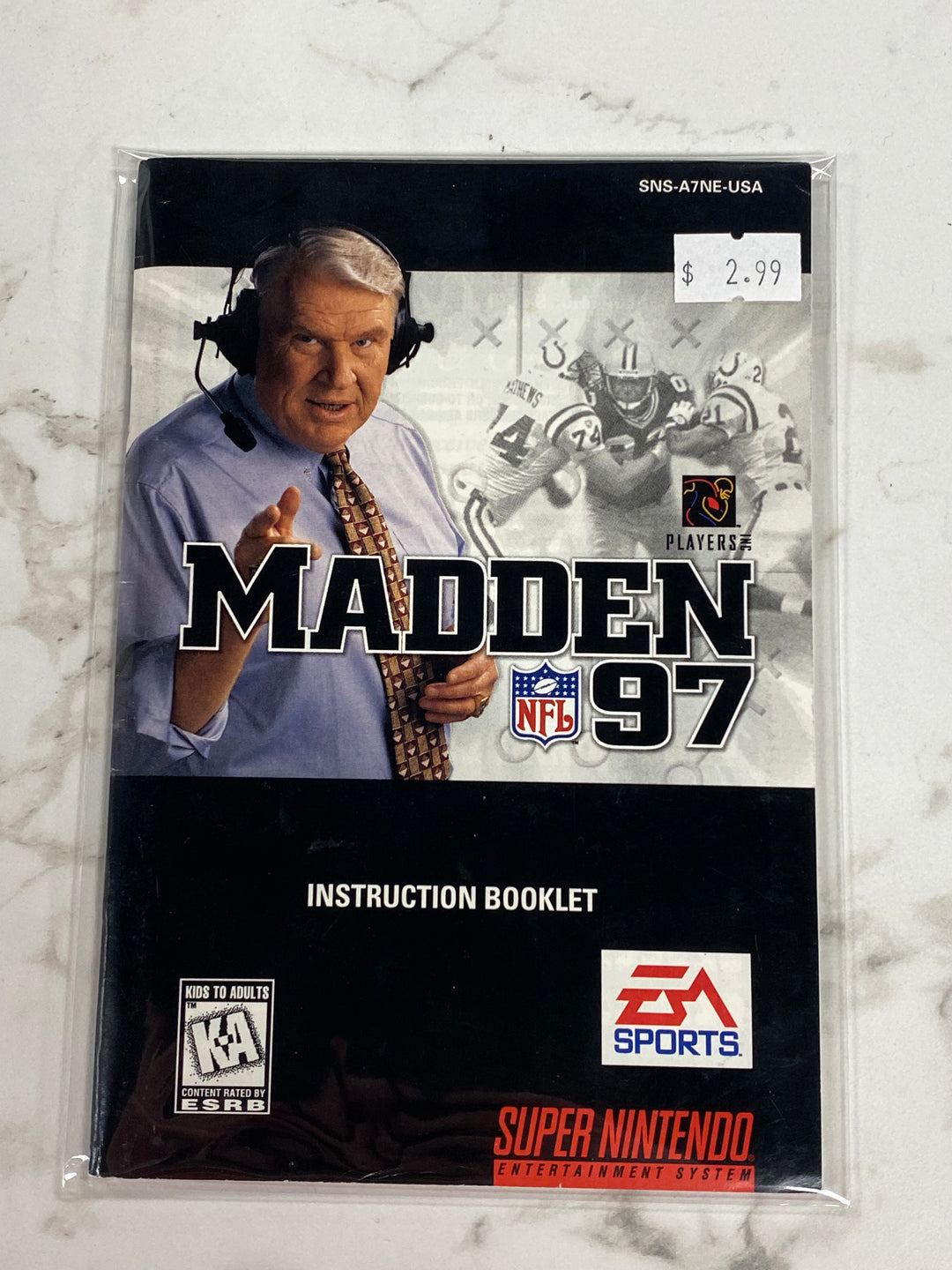 Madden '97 - SNES MANUAL ONLY MO61126