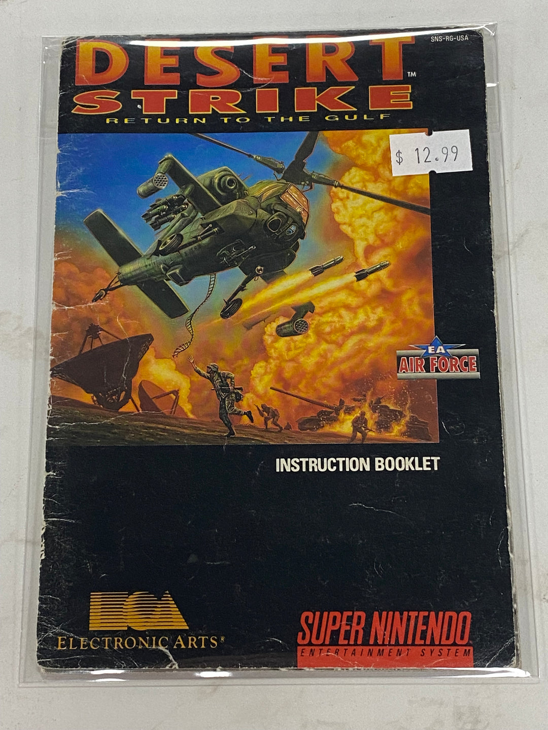 Desert Strike - SNES Manual ONLY MO61126