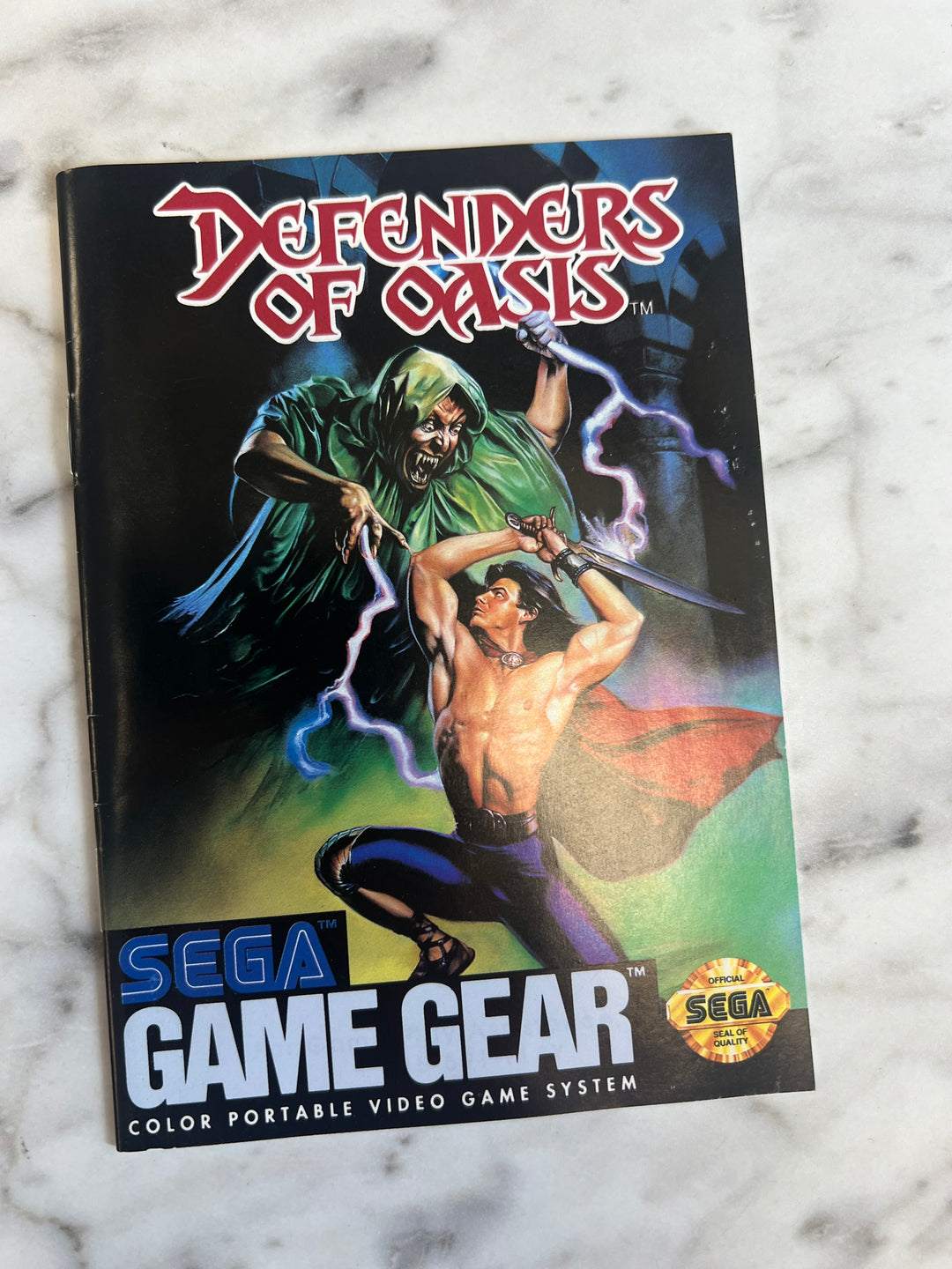 Defenders of Oasis for Sega Game Gear MANUAL ONLY MO92324