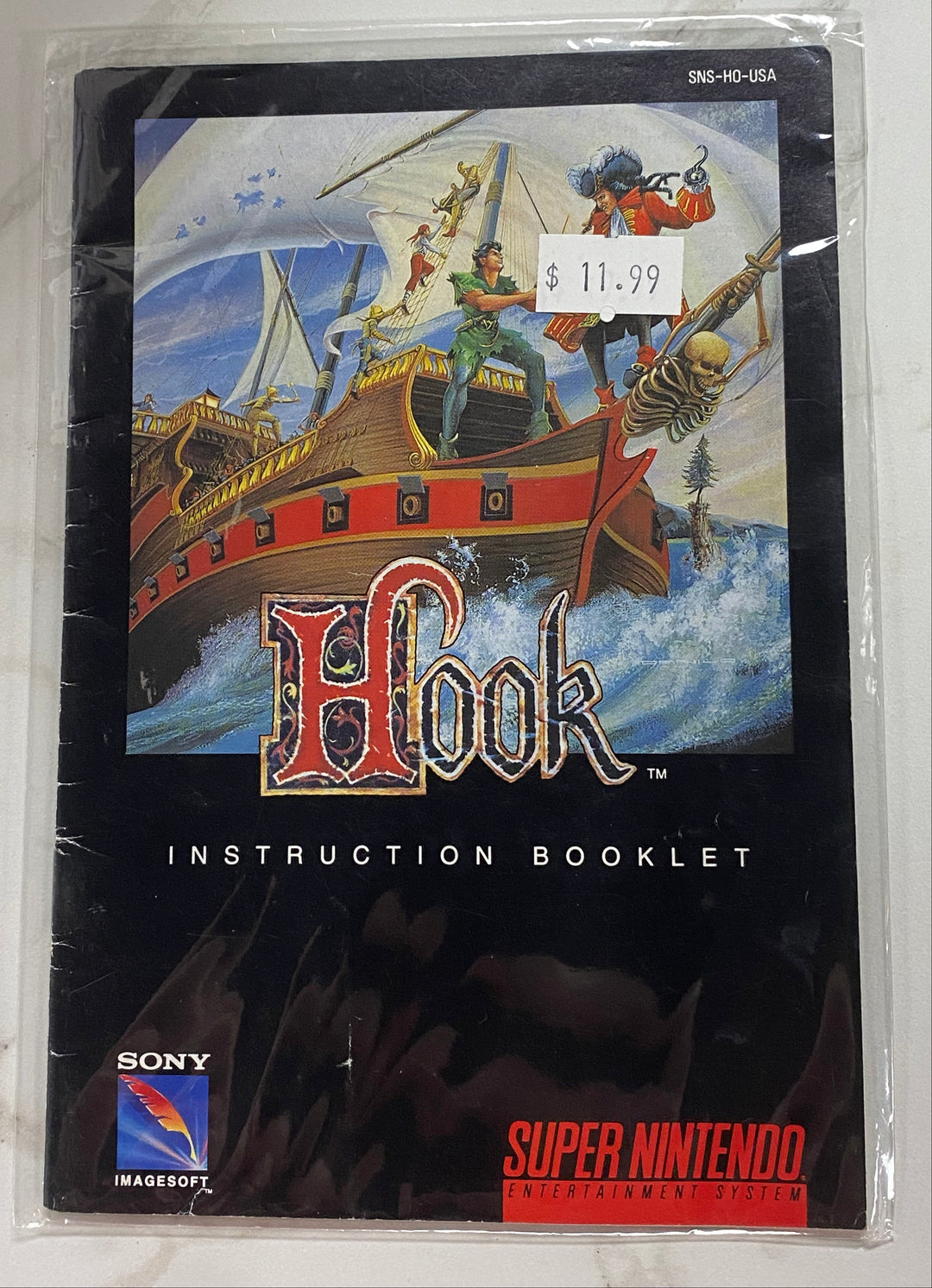 Hook - SNES Super Nintendo MANUAL ONLY MO61126