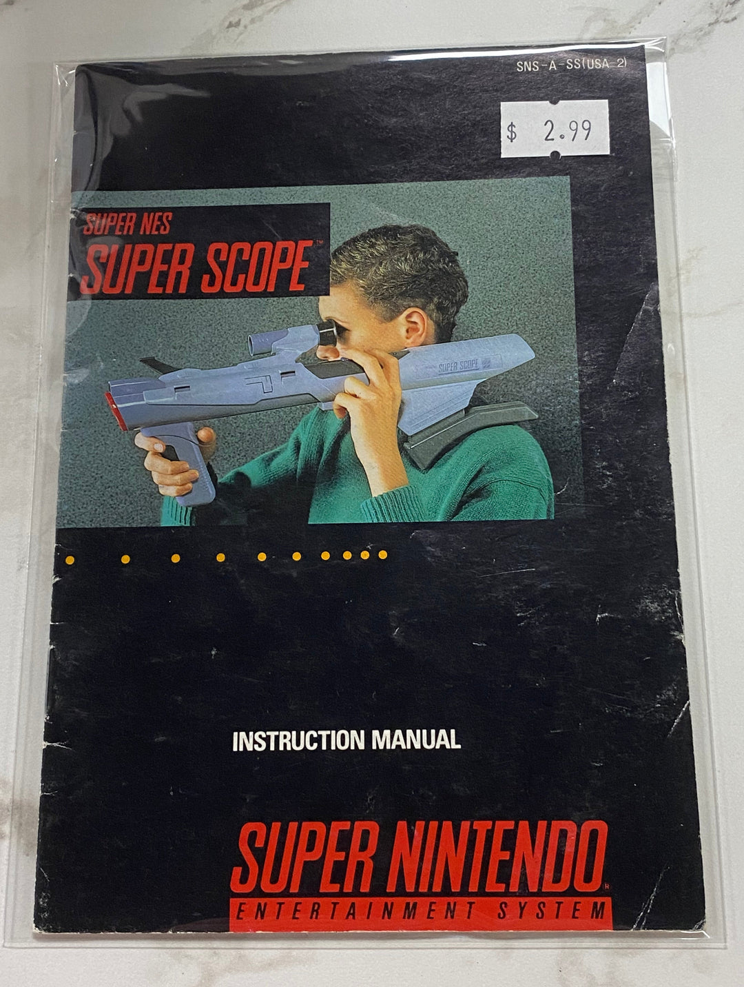 Super Scope - SNES Super Nintendo MANUAL ONLY MO61126