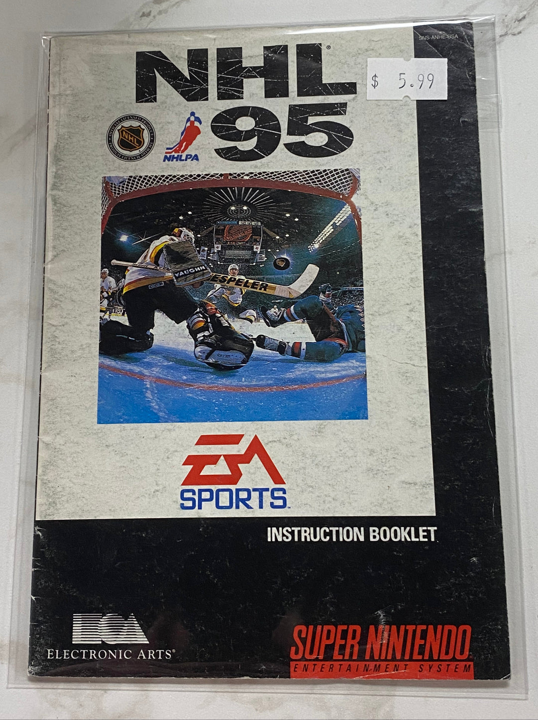 NHL 95 - SNES Super Nintendo MANUAL ONLY MO61126