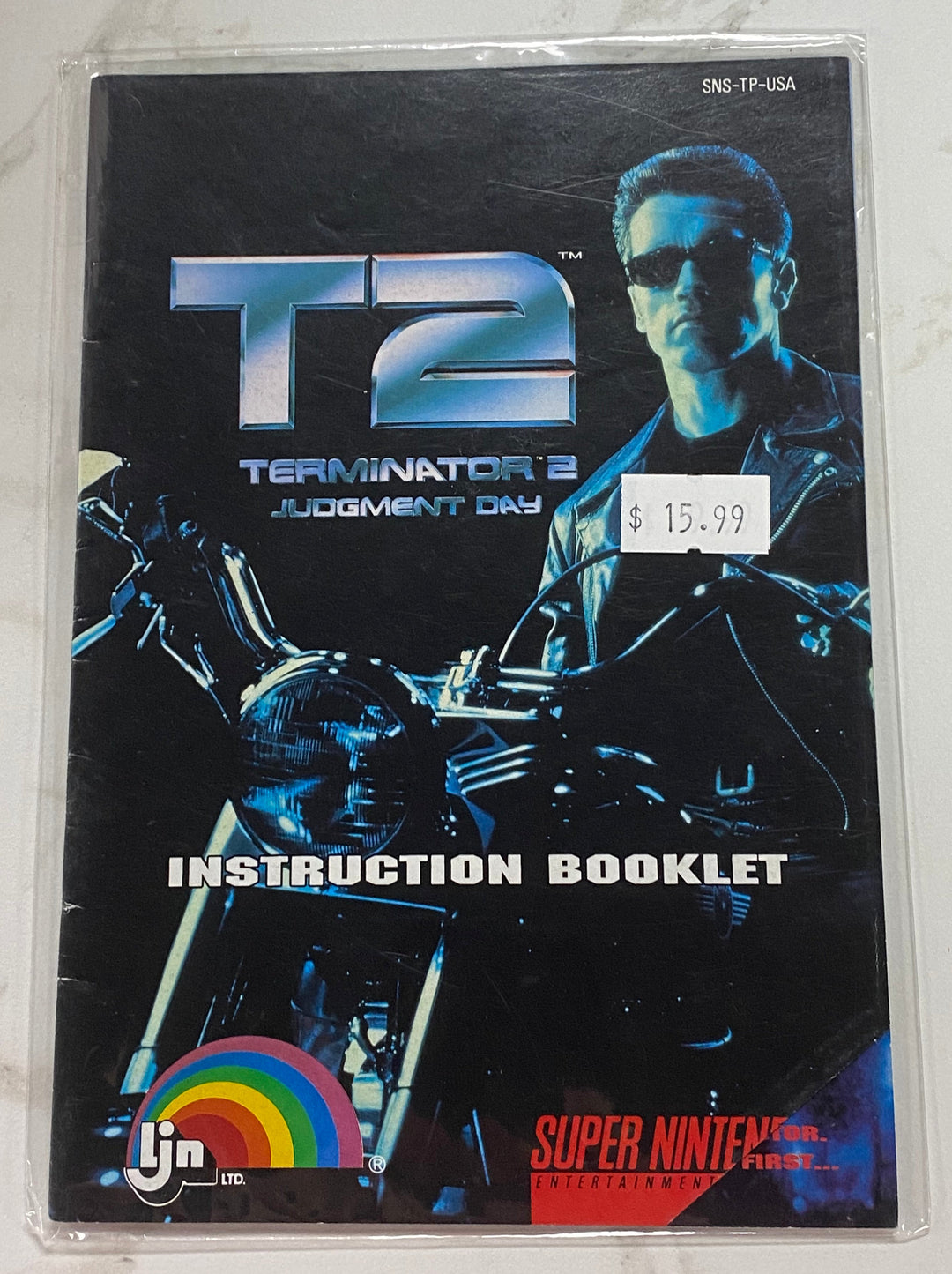 Terminator 2: Terminator's Judgement Day - SNES Super Nintendo MANUAL ONLY MO61126