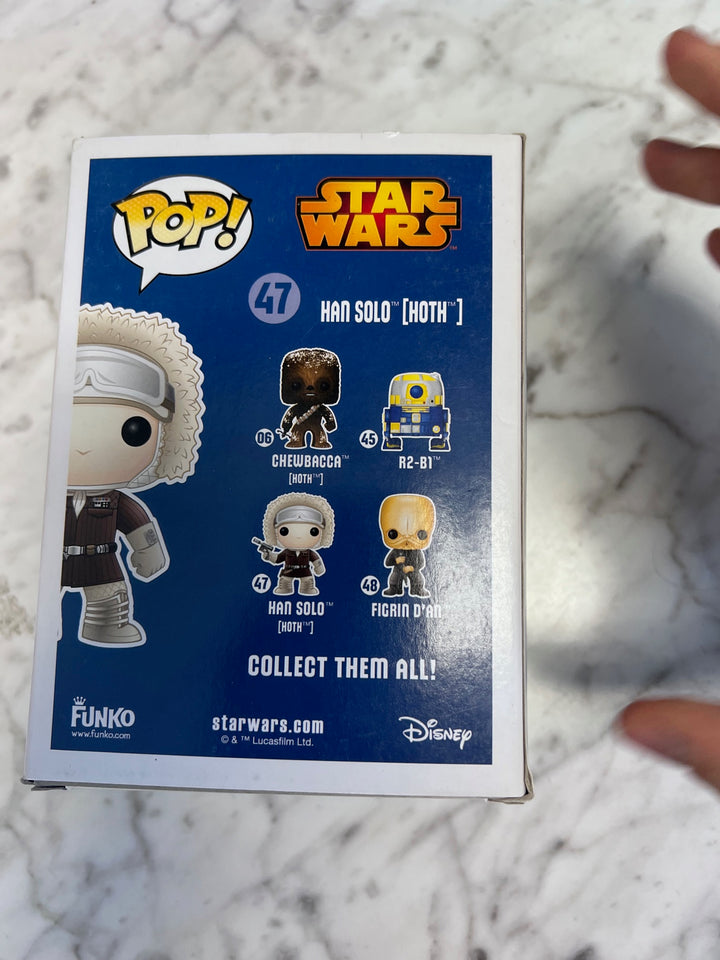 Funko Pop! Han Solo (Hoth) #47 Gamestop Exclusive Squished Box FP10525