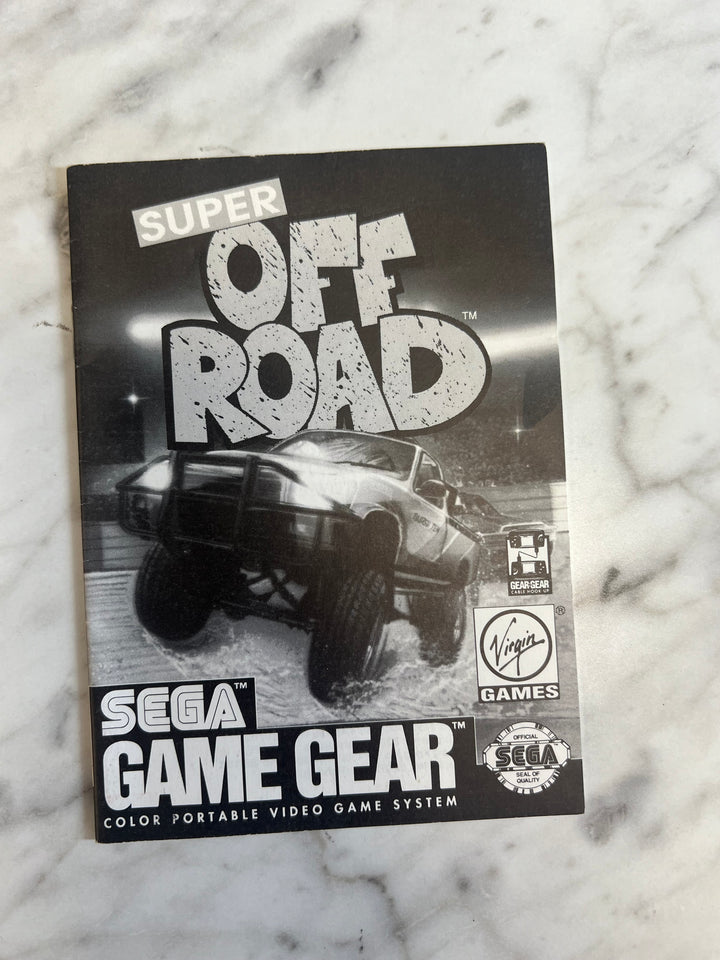 Super Off Road for Sega Game Gear MANUAL ONLY MO92324