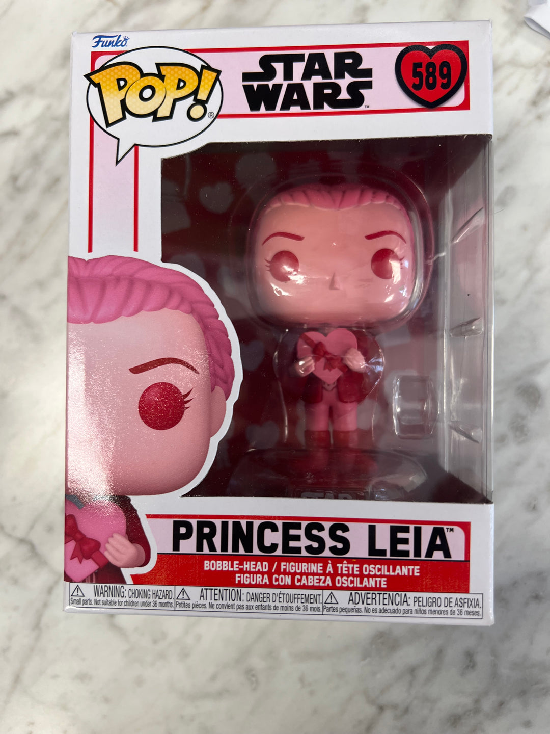 Funko Pop! Princess Leia # 589 Valentines Day Star Wars  FP122224