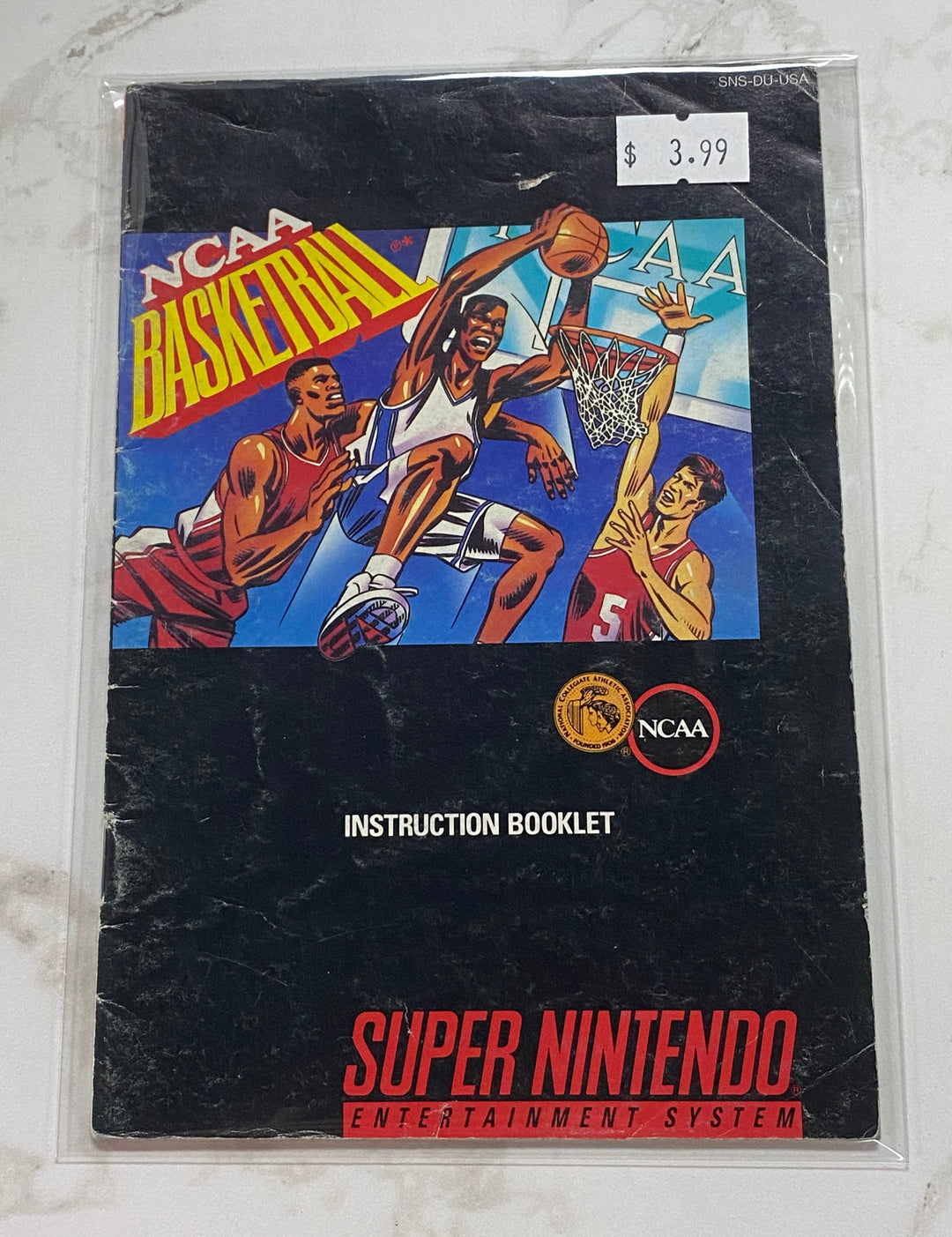 NCAA Basketball SNES Super Nintendo MANUAL ONLY MO61126