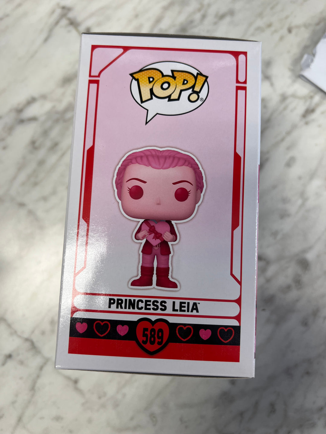 Funko Pop! Princess Leia # 589 Valentines Day Star Wars  FP122224