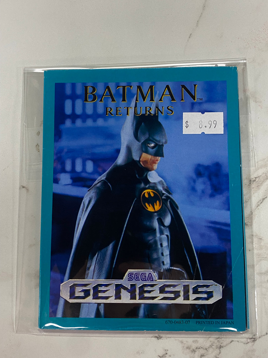 Batman Returns - Sega Genesis Manual ONLY MO61226