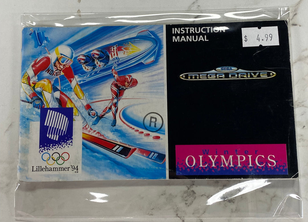 Winter Olympic Games Lillehammer 94 - Sega Genesis Manual ONLY MO61226