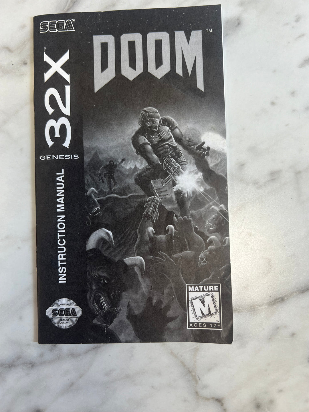 Doom 32X for Sega Genesis MANUAL ONLY MO92324