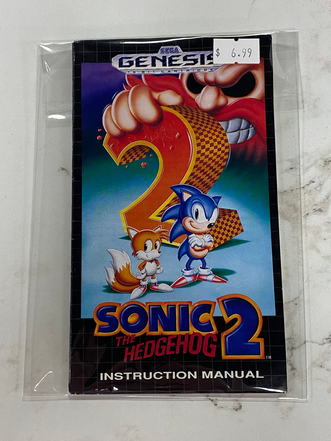 Sonic the Hedgehog 2 - Sega Genesis Manual ONLY MO61226