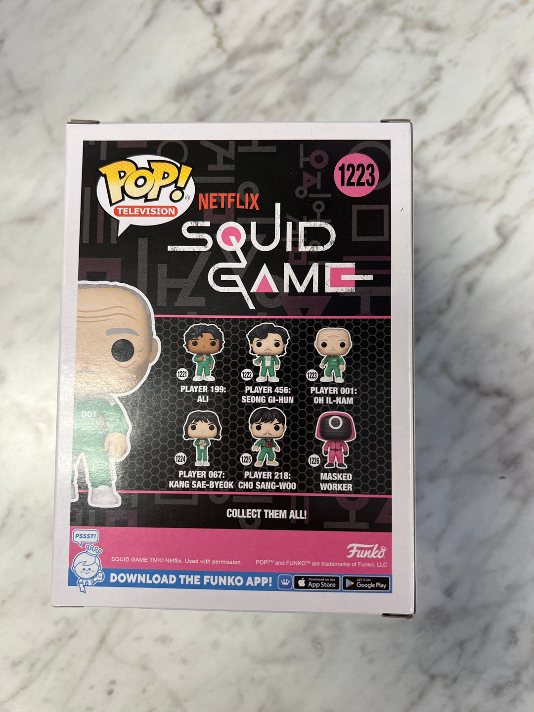 Funko Pop! Player 001: Oh Il-Nam #1223 Squid Game Netflix FP122224