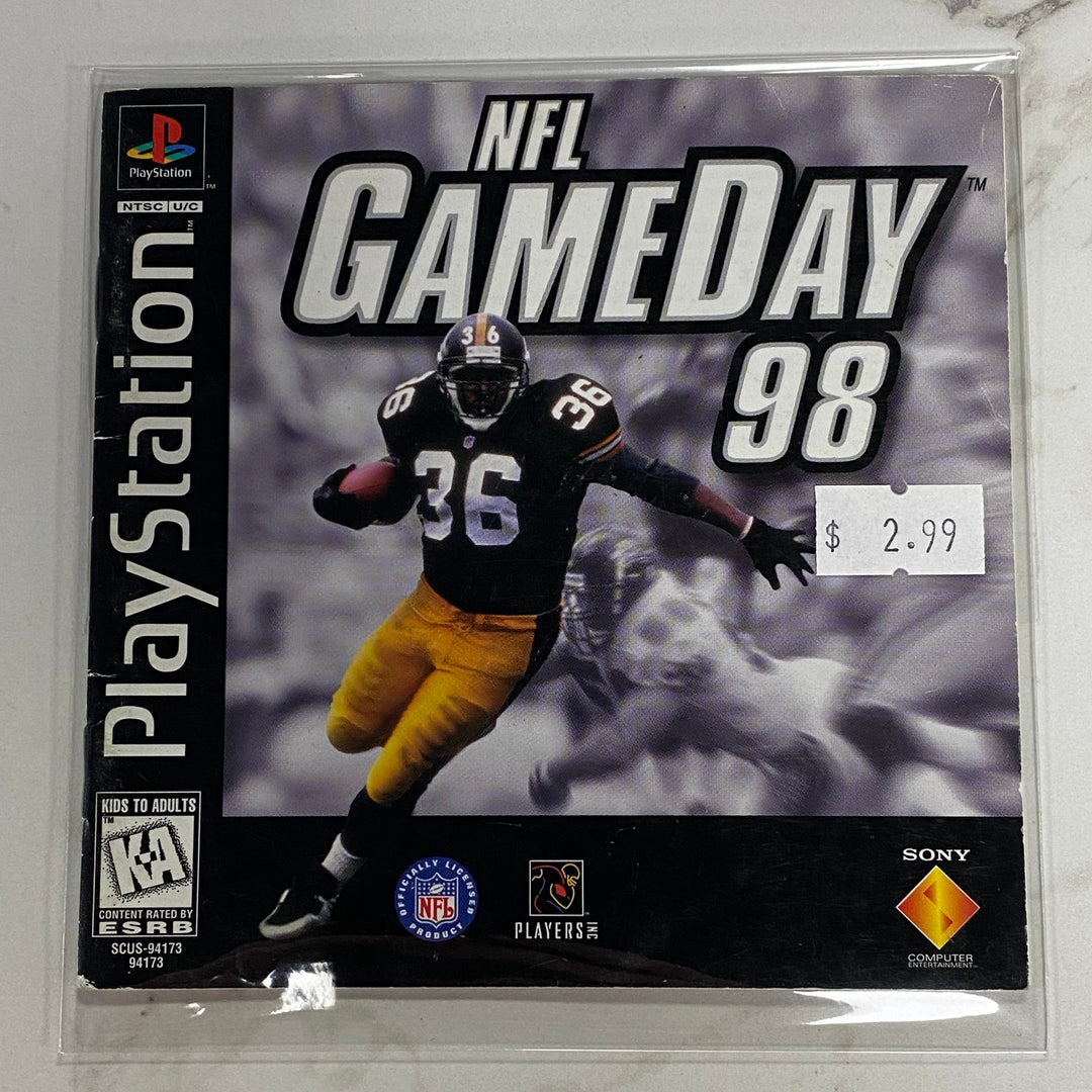 NFL GameDay 98 - Playstation 1 PS1 Manual ONLY MO61226