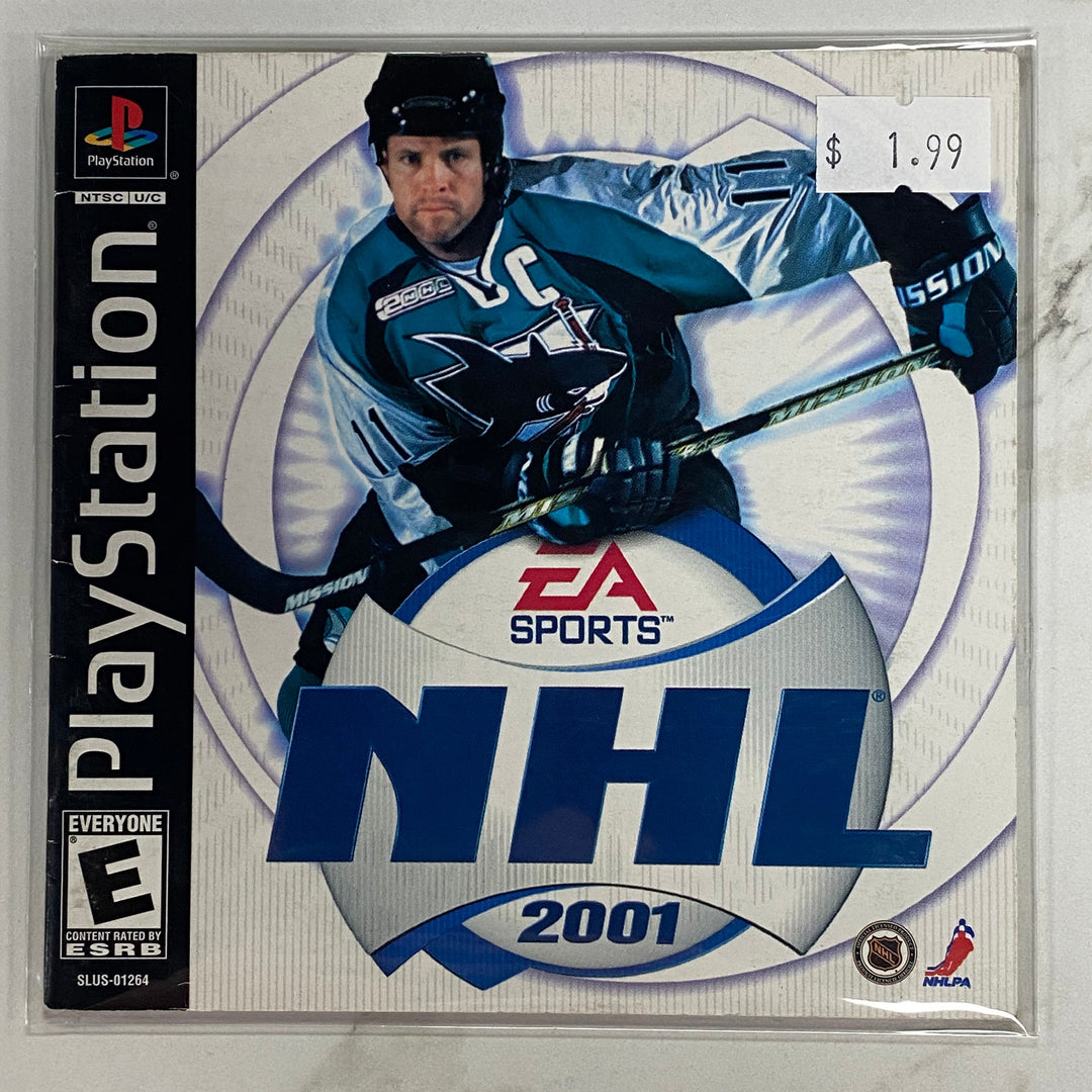 NHL 01 - Playstation 1 PS1 Manual ONLY MO61226