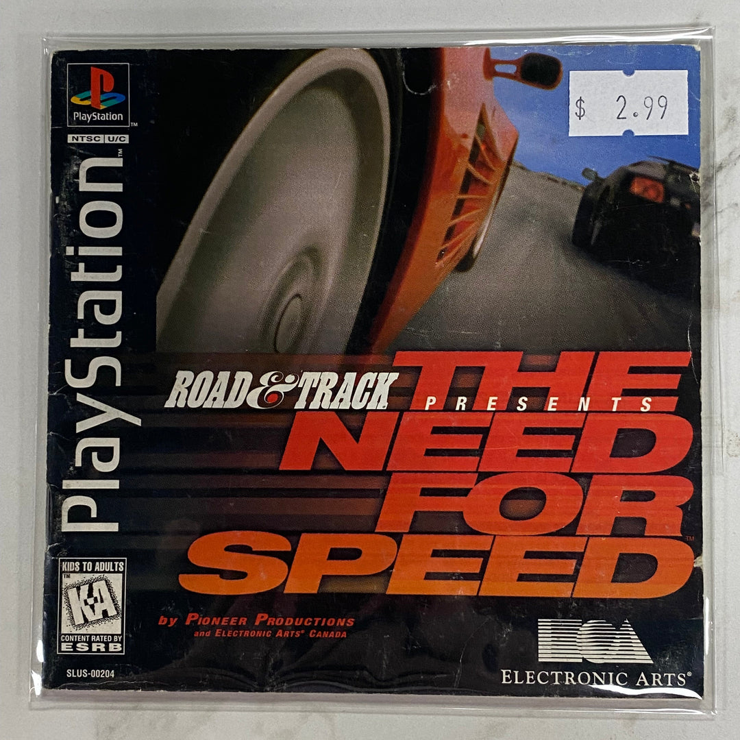 Need for Speed - Playstation 1 PS1 Manual ONLY MO61226