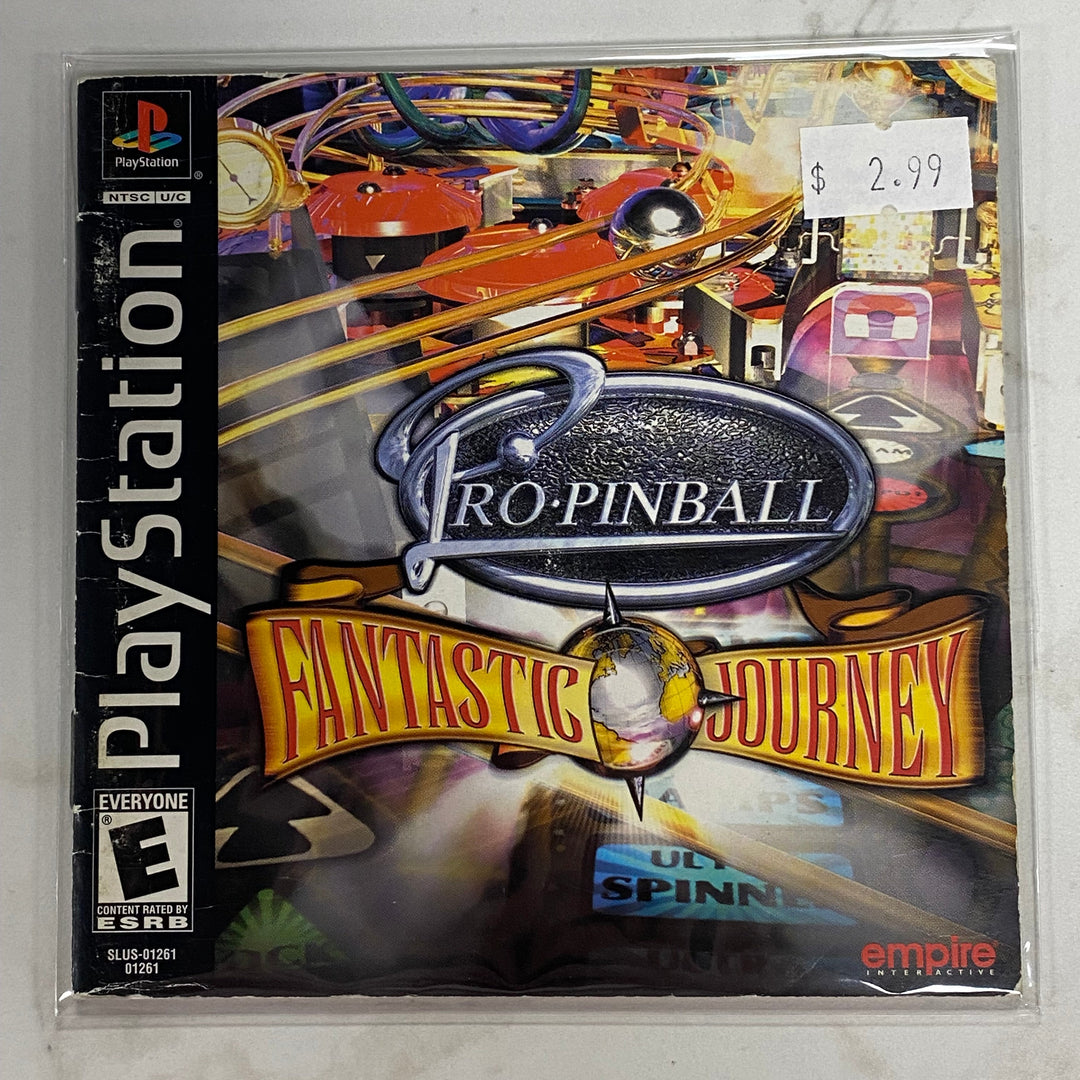Pro Pinball Fantastic Journey - Playstation 1 PS1 Manual ONLY MO61226
