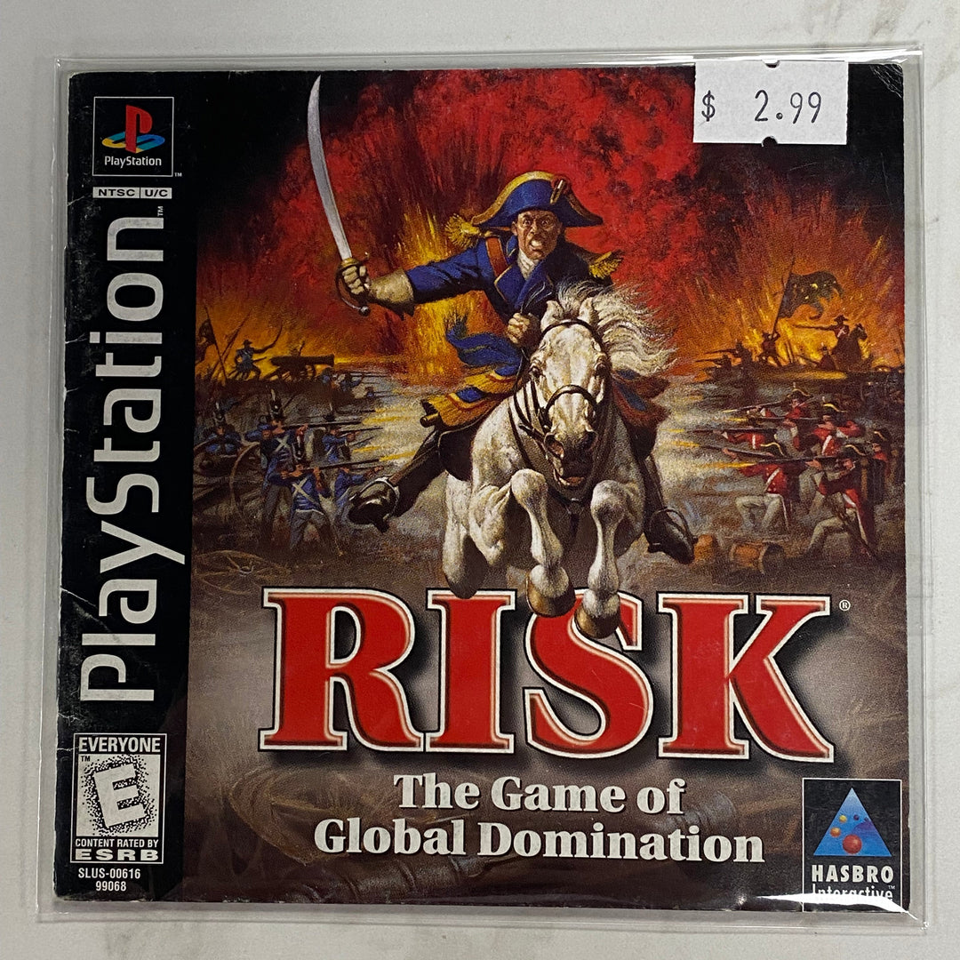 Risk - Playstation 1 PS1 Manual ONLY MO61226