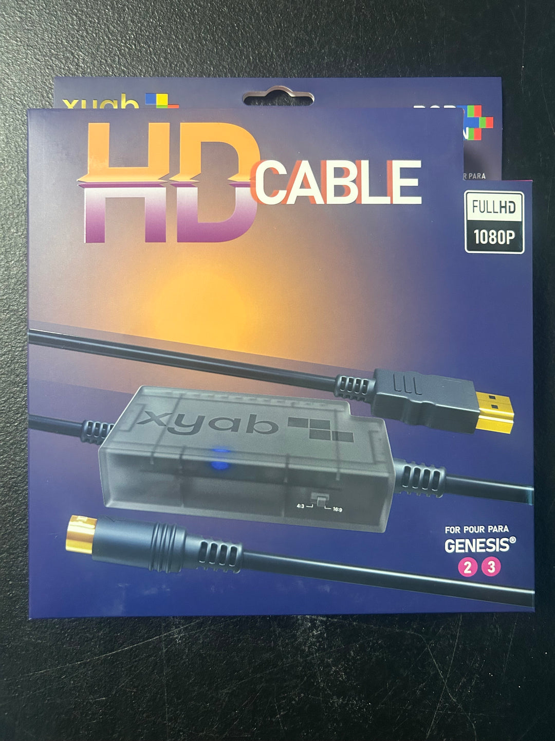 RGB+ HD Cable for Sega Genesis Model 2 / 3 HDMI Adapter XYAB NA122125