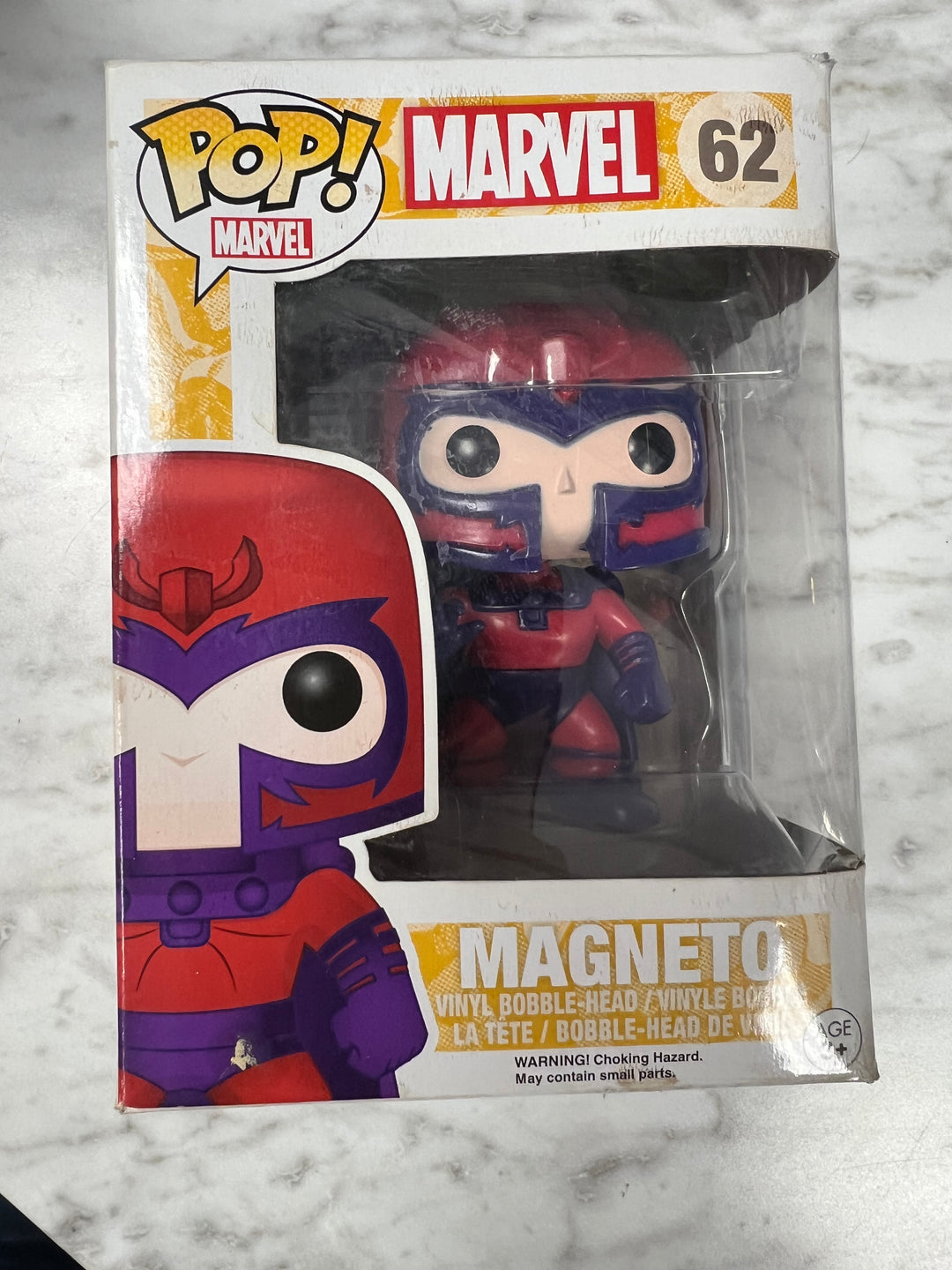 Funko Pop! Magneto # 62 Marvel Slightly warped box FP122224