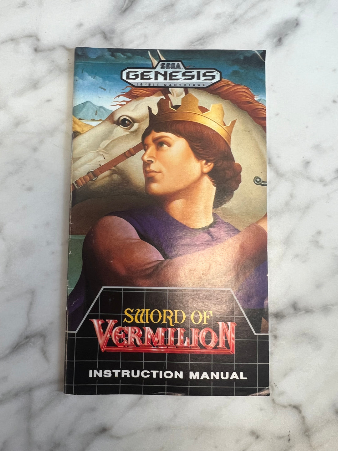 Sword of Vermilion for Sega Genesis MANUAL ONLY MO92324