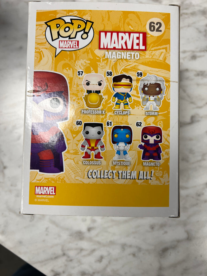 Funko Pop! Magneto # 62 Marvel Slightly warped box FP122224